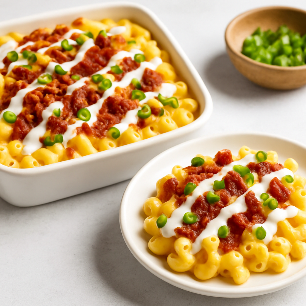 viral mac and cheese with bacon and scallions 1
